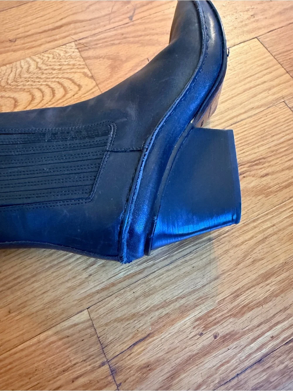 Tory Burch Black Pointed-Toe Chelsea Booties